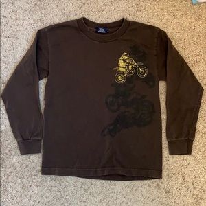 Boys long sleeve dirt bike shirt size SMALL